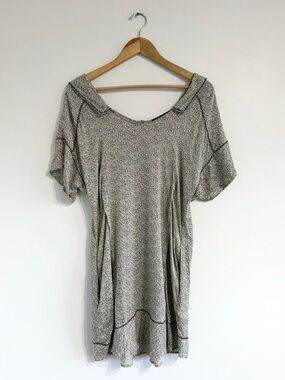 Cotelac Mini Dress Tunic wide neck side collar pockets